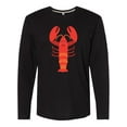 thumbnail image 1 of Inktastic Lobster Cute Ocean Creature Long Sleeve T-Shirt, 1 of 5
