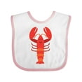 thumbnail image 1 of Inktastic Lobster Distressed Ocean Creature Boys or Girls Baby Bib, 1 of 4