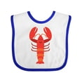 thumbnail image 1 of Inktastic Lobster Distressed Ocean Creature Boys or Girls Baby Bib, 1 of 4