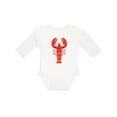 thumbnail image 1 of Inktastic Lobster Distressed Ocean Creature Boys or Girls Long Sleeve Baby Bodysuit, 1 of 5