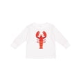 thumbnail image 1 of Inktastic Lobster Distressed Ocean Creature Boys or Girls Long Sleeve Toddler T-Shirt, 1 of 5