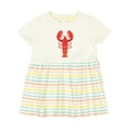 thumbnail image 1 of Inktastic Lobster Distressed Ocean Creature Girls Baby Dress, 1 of 5