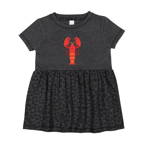 Inktastic Lobster Distressed Ocean Creature Girls Baby Dress