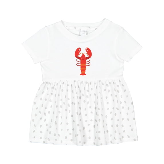 Inktastic Lobster Distressed Ocean Creature Girls Baby Dress