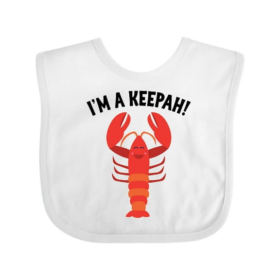 Inktastic Lobster Funny Im a Keepah Boys or Girls Baby Bib