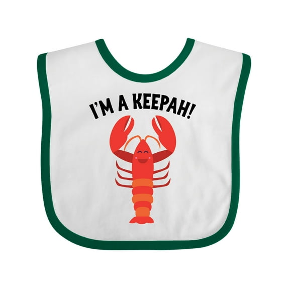 Inktastic Lobster Funny Im a Keepah Boys or Girls Baby Bib
