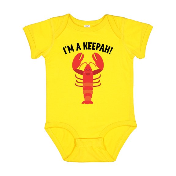 Inktastic Lobster Funny Im a Keepah Boys or Girls Baby Bodysuit