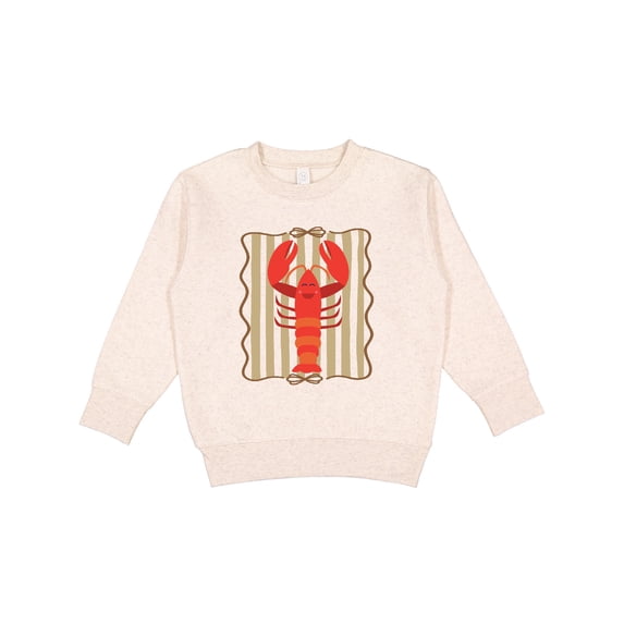 Inktastic Lobster Striped Cute Squiggle Toddler Sweatshirt