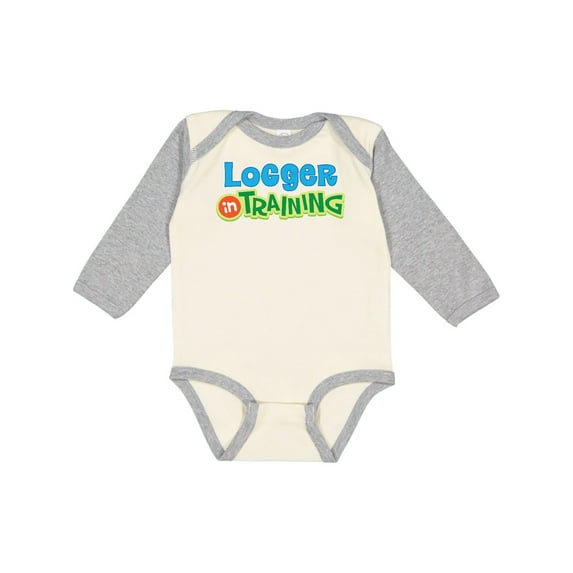 Inktastic Logger in Training Logging Boys or Girls Long Sleeve Baby Bodysuit