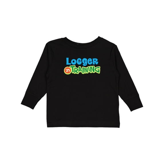 Inktastic Logger in Training Logging Boys or Girls Long Sleeve Toddler T-Shirt