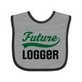 thumbnail image 1 of Inktastic Logging Future Logger Boys Baby Bib, 1 of 4