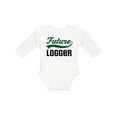 thumbnail image 1 of Inktastic Logging Future Logger Boys Long Sleeve Baby Bodysuit, 1 of 5