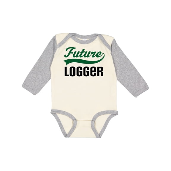Inktastic Logging Future Logger Boys Long Sleeve Baby Bodysuit