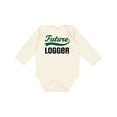 thumbnail image 1 of Inktastic Logging Future Logger Boys Long Sleeve Baby Bodysuit, 1 of 5