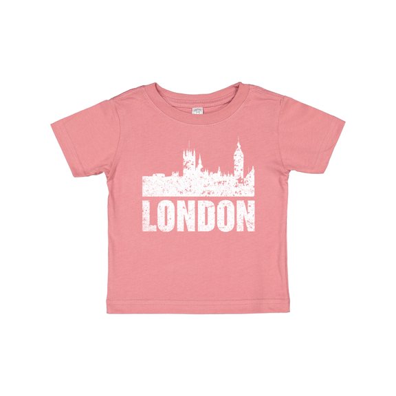 Inktastic London England City Skyline with Grunge Boys or Girls Baby T-Shirt