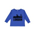 thumbnail image 1 of Inktastic London England City Skyline with Grunge Boys or Girls Long Sleeve Toddler T-Shirt, 1 of 5