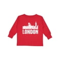 thumbnail image 1 of Inktastic London England City Skyline with Grunge Boys or Girls Long Sleeve Toddler T-Shirt, 1 of 5