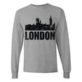 thumbnail image 1 of Inktastic London England City Skyline with Grunge Long Sleeve T-Shirt, 1 of 5