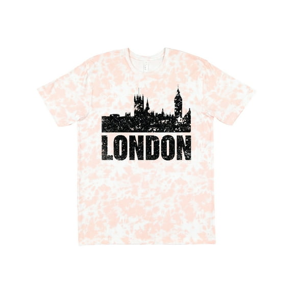 Inktastic London England City Skyline with Grunge T-Shirt