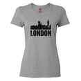 thumbnail image 1 of Inktastic London England City Skyline with Grunge Women's T-Shirt, 1 of 5