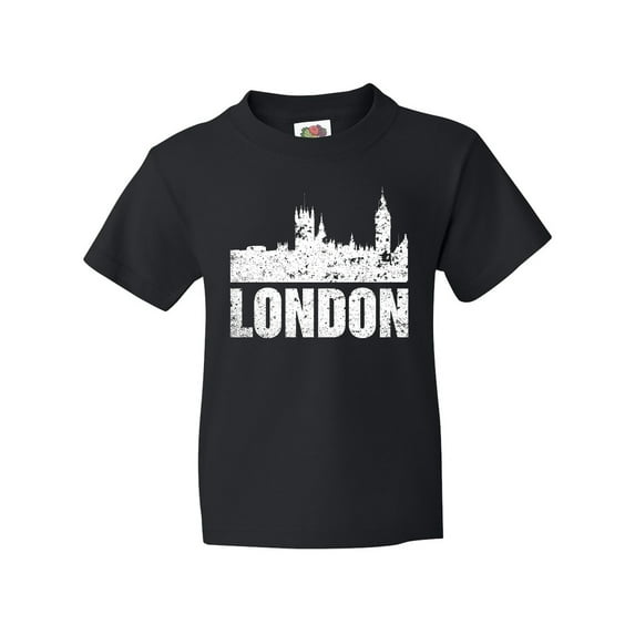 Inktastic London England City Skyline with Grunge Youth T-Shirt
