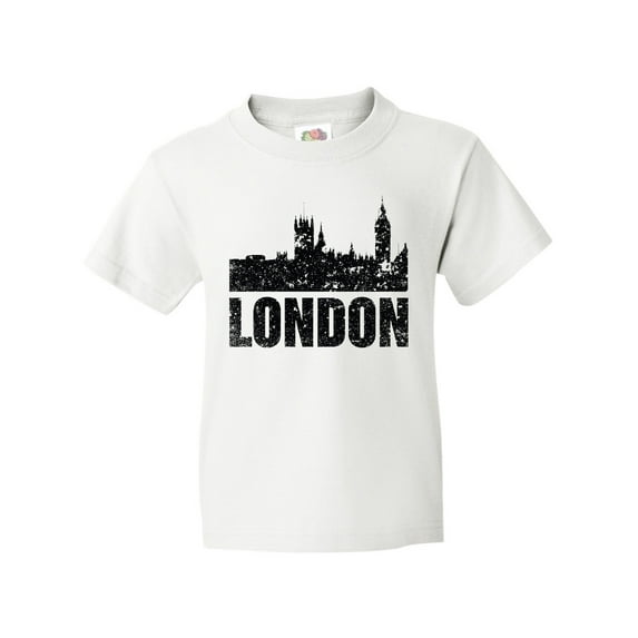 Inktastic London England City Skyline with Grunge Youth T-Shirt