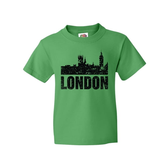 Inktastic London England City Skyline with Grunge Youth T-Shirt