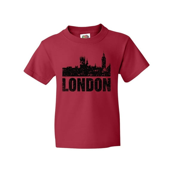 Inktastic London England City Skyline with Grunge Youth T-Shirt