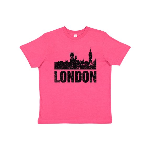 Inktastic London England City Skyline with Grunge Youth T-Shirt