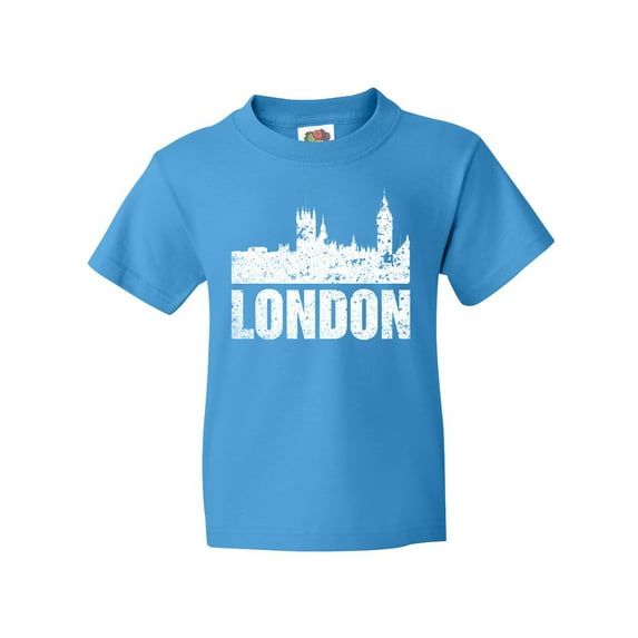 Inktastic London England City Skyline with Grunge Youth T-Shirt