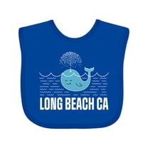 Inktastic Long Beach California Vacation Boys or Girls Baby Bib