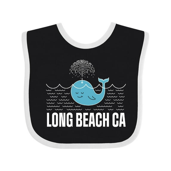Inktastic Long Beach California Vacation Boys or Girls Baby Bib