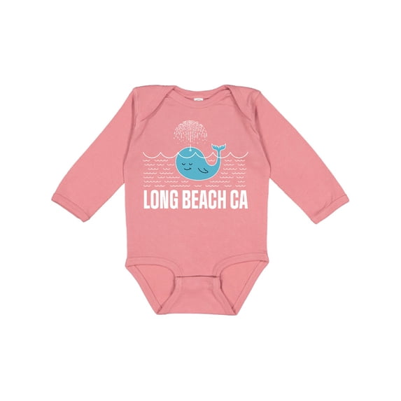 Inktastic Long Beach California Vacation Boys or Girls Long Sleeve Baby Bodysuit