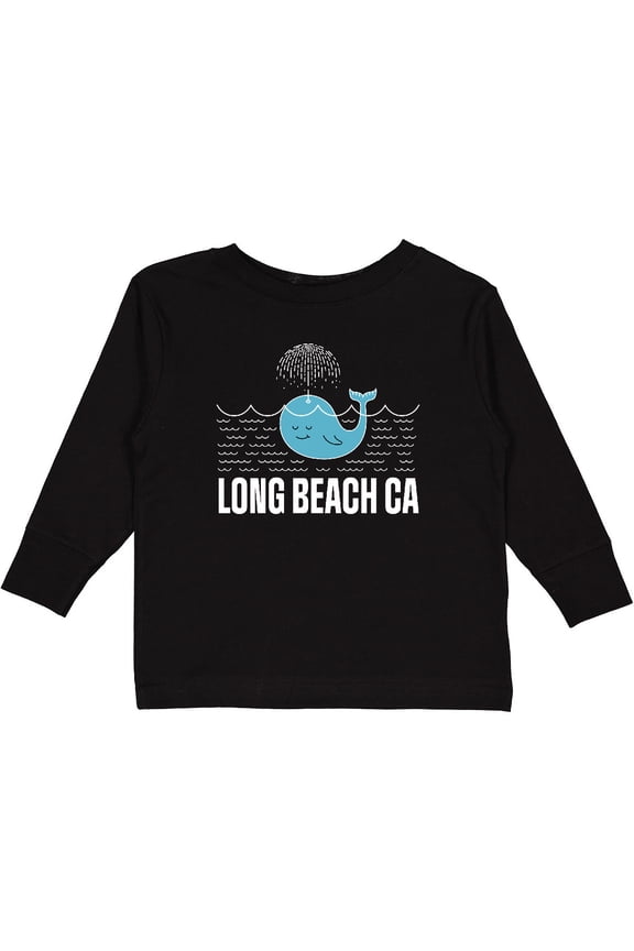 Long Beach California Vacation Boys or Girls Long Sleeve Toddler T-Shirt