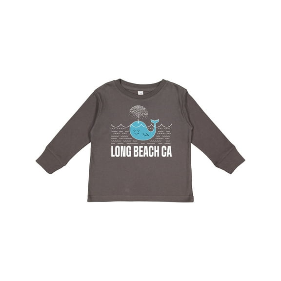 Inktastic Long Beach California Vacation Boys or Girls Long Sleeve Toddler T-Shirt