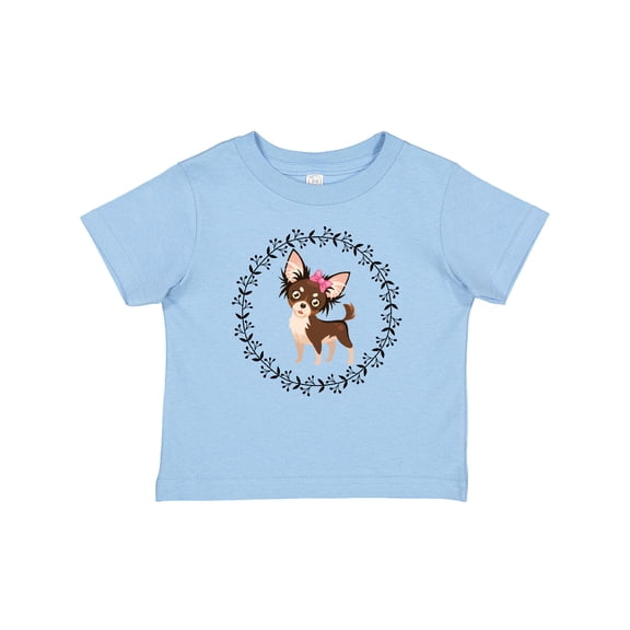 Inktastic Long Haired Chihuahua Dog Girls Baby T-Shirt