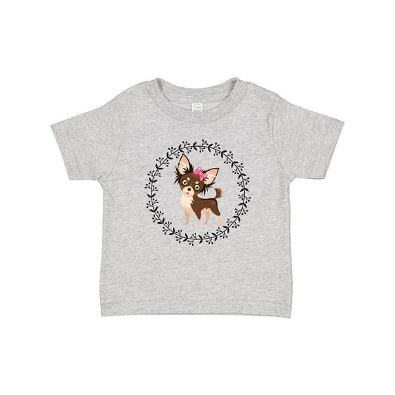 Inktastic Long Haired Chihuahua Dog Girls Baby T-Shirt