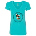 thumbnail image 1 of Inktastic Long Haired Chihuahua Dog Women's V-Neck T-Shirt, 1 of 5