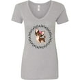 thumbnail image 1 of Inktastic Long Haired Chihuahua Dog Women's V-Neck T-Shirt, 1 of 5