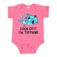 thumbnail image 1 of Inktastic Look Out I'm Teething Cute Shark Boys or Girls Baby Bodysuit, 1 of 5