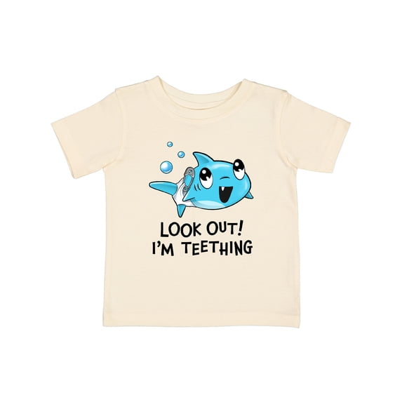 Inktastic Look Out I'm Teething- Cute Shark Boys or Girls Baby T-Shirt