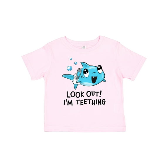 Inktastic Look Out I'm Teething- Cute Shark Boys or Girls Baby T-Shirt