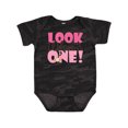 thumbnail image 1 of Inktastic Look Who is One Owl Girls Baby Bodysuit, 1 of 5