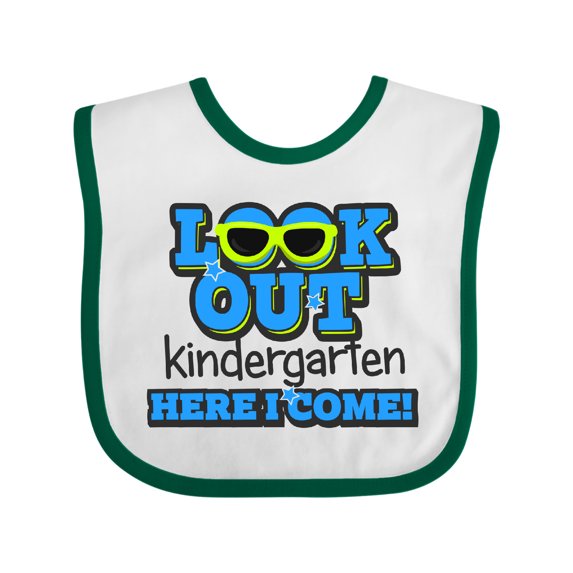 Inktastic Look out Kindergarten Here I Come Boys Baby Bib