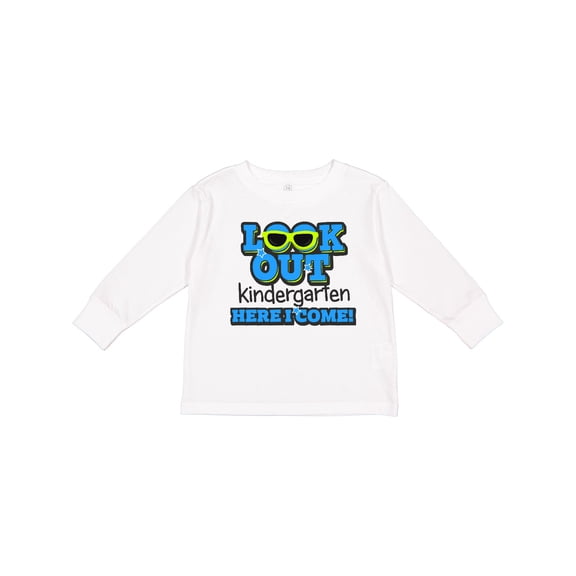 Inktastic Look out Kindergarten Here I Come Boys Long Sleeve Toddler T-Shirt
