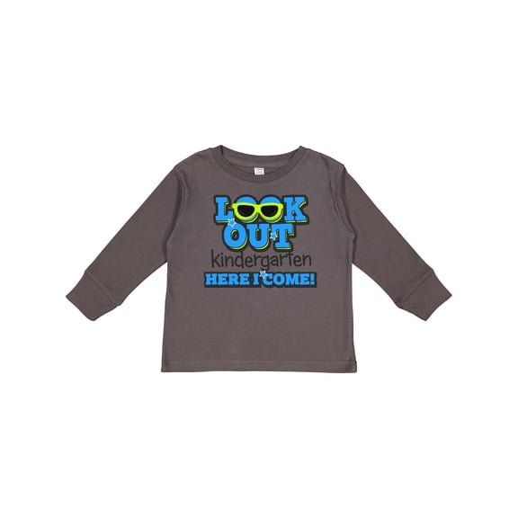 Inktastic Look out Kindergarten Here I Come Boys Long Sleeve Toddler T-Shirt