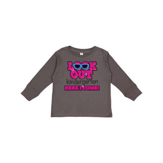 Inktastic Look out Kindergarten Here I Come Girls Long Sleeve Toddler T-Shirt