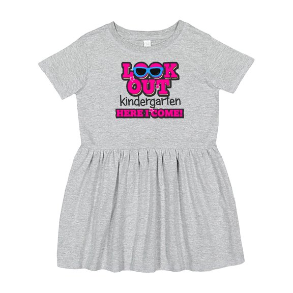Inktastic Look out Kindergarten Here I Come Girls Toddler Dress