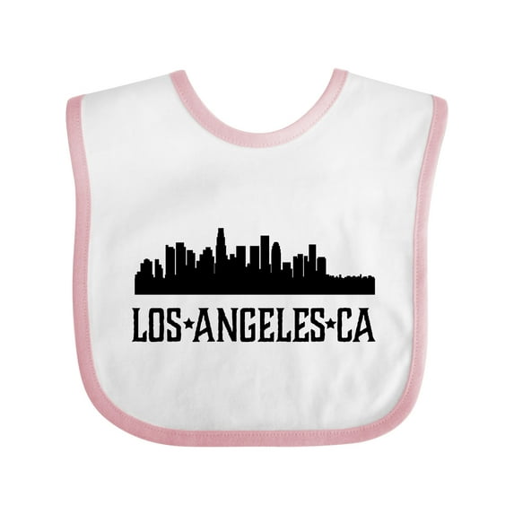 Inktastic Los Angeles California City Skyline Boys or Girls Baby Bib