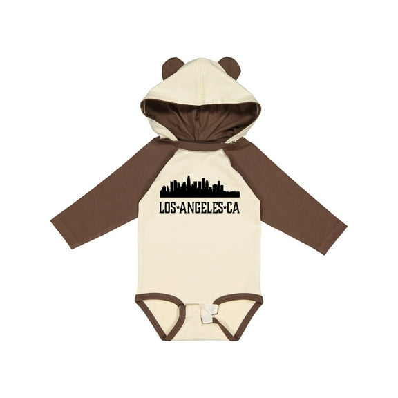 Inktastic Los Angeles California City Skyline Boys or Girls Long Sleeve Baby Bodysuit